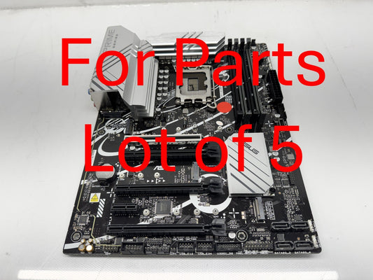 Lot of 5 *For Parts* Asus Prime Z790 Gaming WIFI7 ATX Motherboard Intel LGA 1700