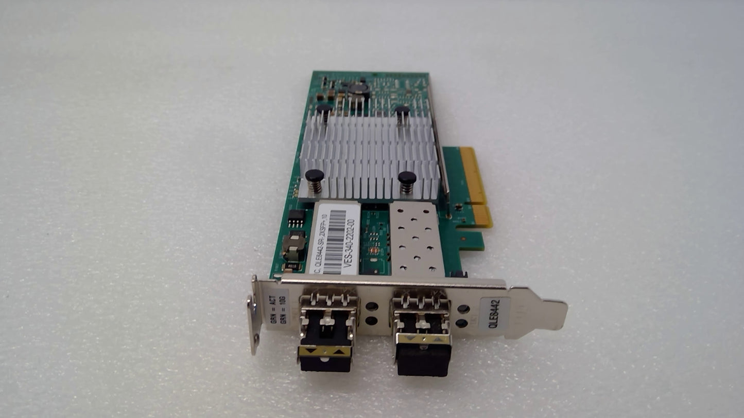 QLogic QLE8442-SR Dual Port 10GbE SFP+ CNA w/2x SFP+ Low Profile