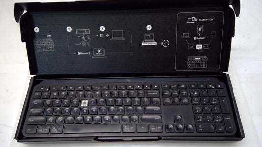 *Read* Logitech MX Keys Advanced Wireless Illuminated Keyboard Black YR0073