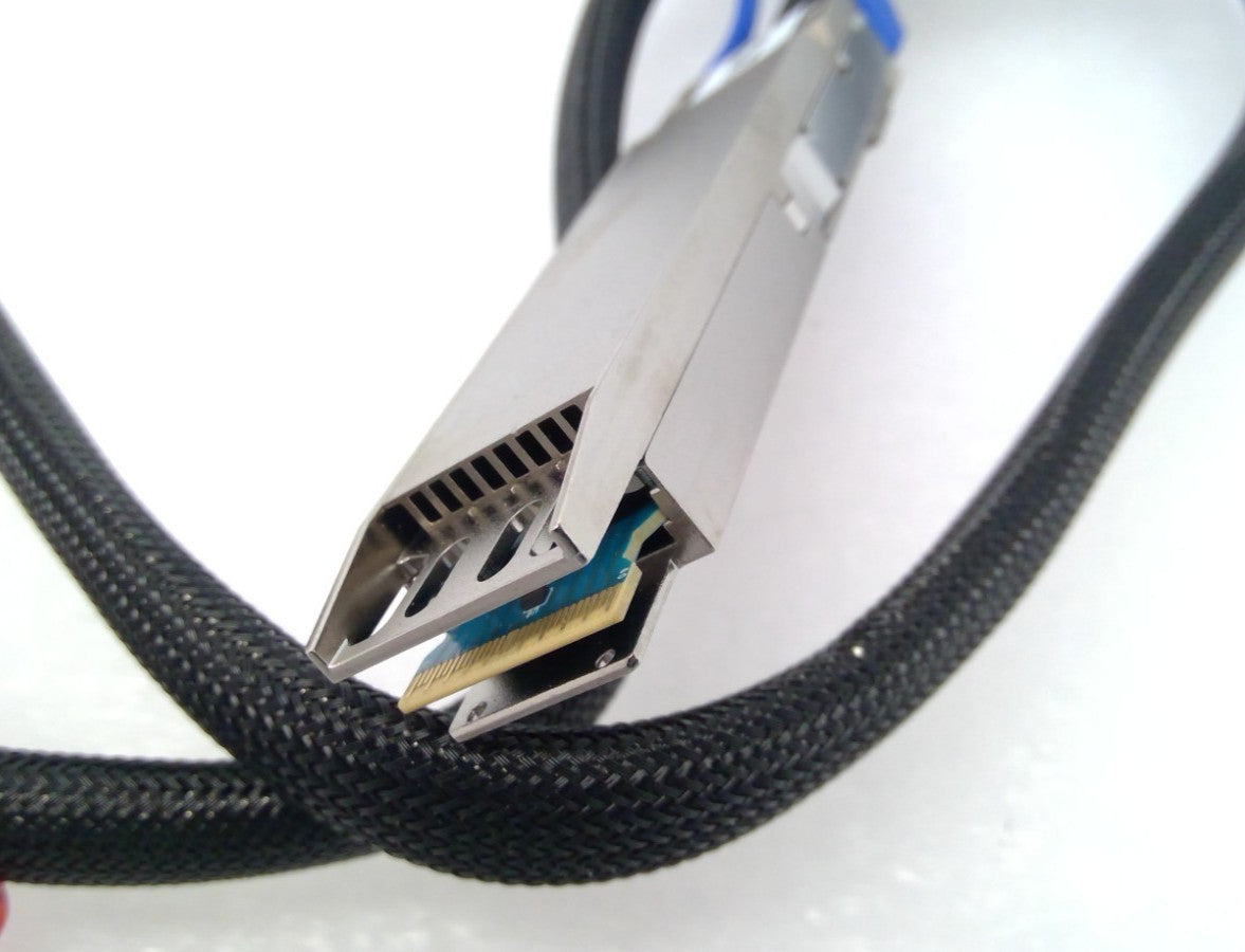 Luxshare 800G OSFP to OSFP DAC Cable 1.26M 30AWG Black Braided LZ6SQ428-SD-R