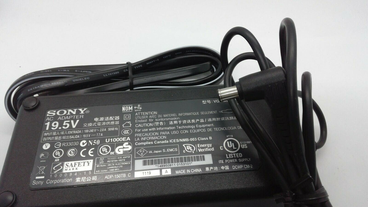 Genuine Sony Laptop Charger AC Adapter Power Supply VGP-AC19V54 ADP-150TB C 150W