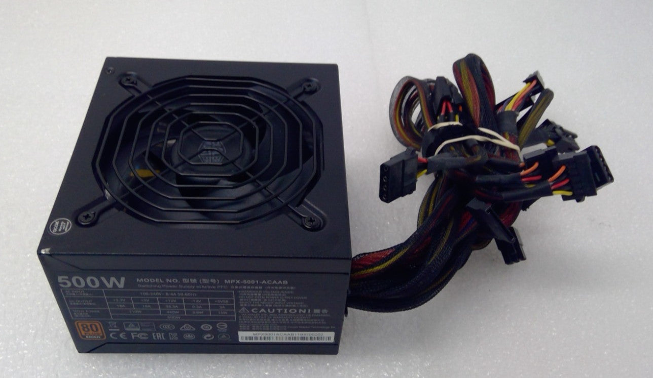 Cooler Master MWE BRONZE 500 Watt 80 PLUS Bronze Certified Power Supply