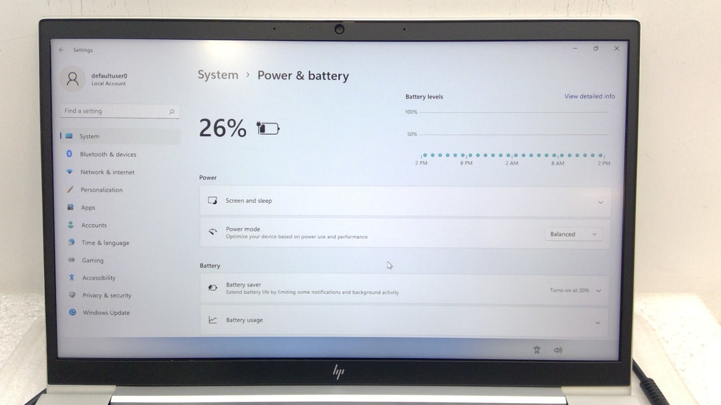 HP EliteBook 840 G8 14"  i5-1145G7@2.6GHz 16G RAM 256GB SSD B13B20B22No battery*