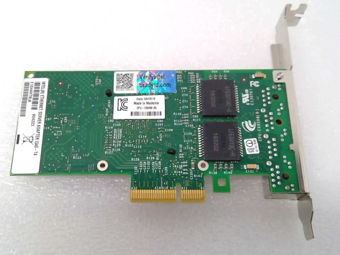 Intel I340-T4 Quad Port 1GbE Gigabit Ethernet Server Adapter Card E1G44HTBLK/H P