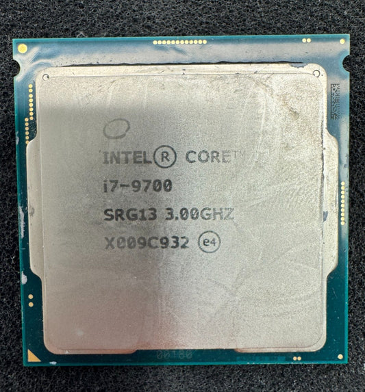 Intel Core i7-9700 SRG13 Desktop Processor 3GHz, 8-Core Tested