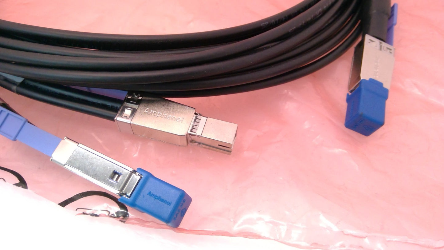 OPEN BOX HP 804969-004 SFF-8643 Splitter Cable 2m amphenol  1-to-2