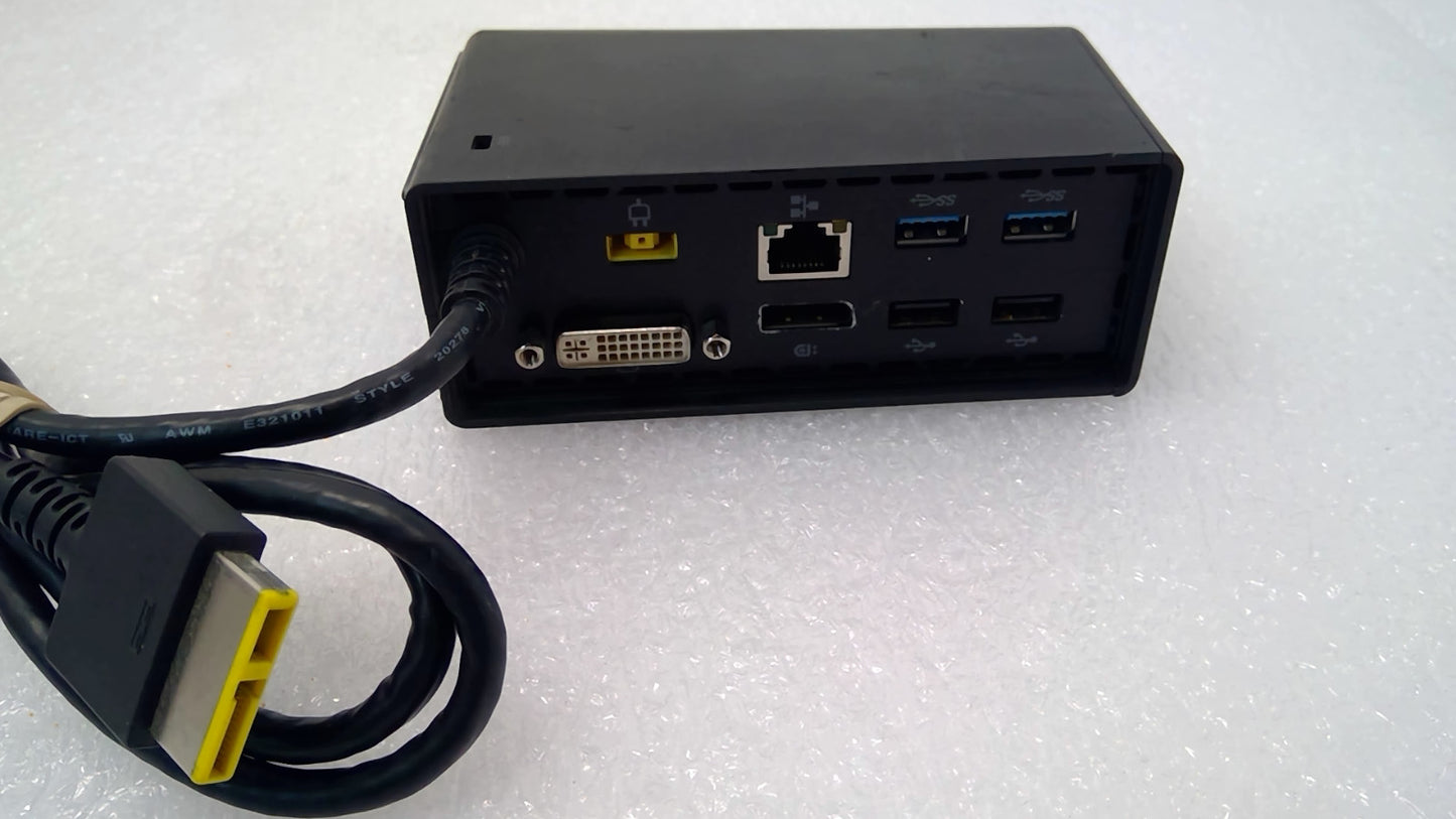 Lenovo 03X6867 ThinkPad OneLink DU9033S1 Dock DVI DisplayPort USB3.0 but NO PSU