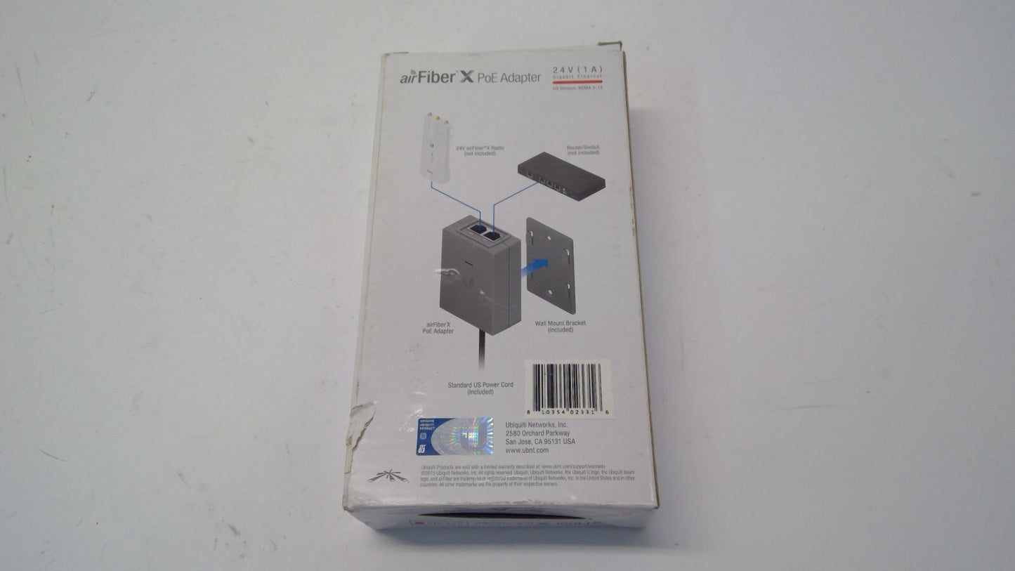 Ubiquiti AirFiber X PoE Adapter for use with airFiber 24V-US NEMA 5-15