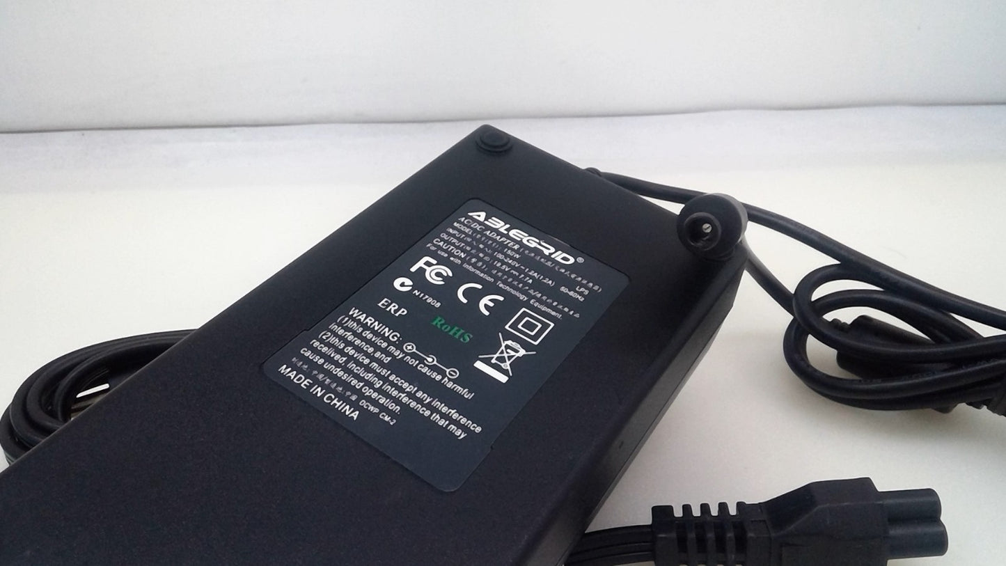 ABLEGRID 150W AC Adapter 19.5V 7.7A Tip 7.4×5. mm Center Pin W/Cord