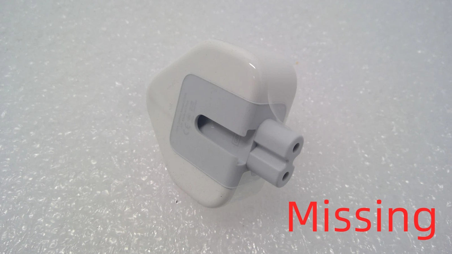 Apple World Travel Adapter Kit MD837AM/A White *Missing UK PLUG Duckhead *Read*