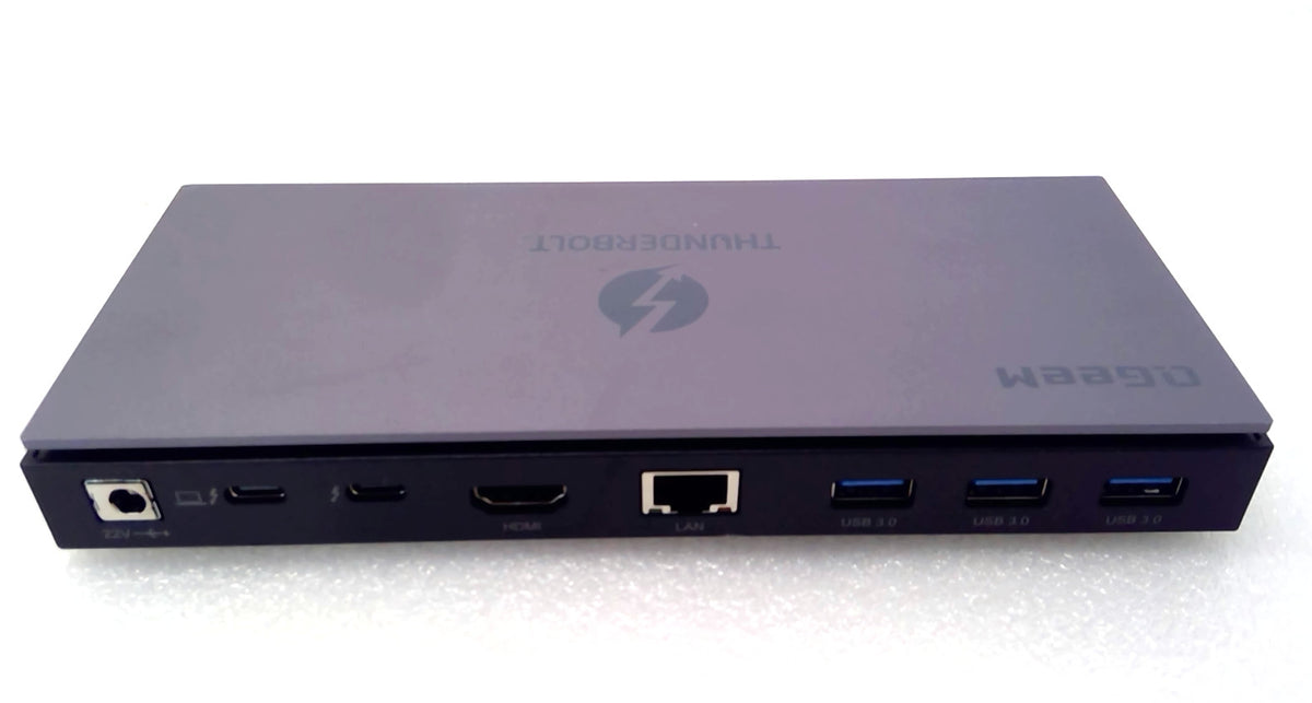 QGeeM  T4801 16 in 1 USB C Thunderbolt 4 Docking Station Dual Monitor 4K *READ*