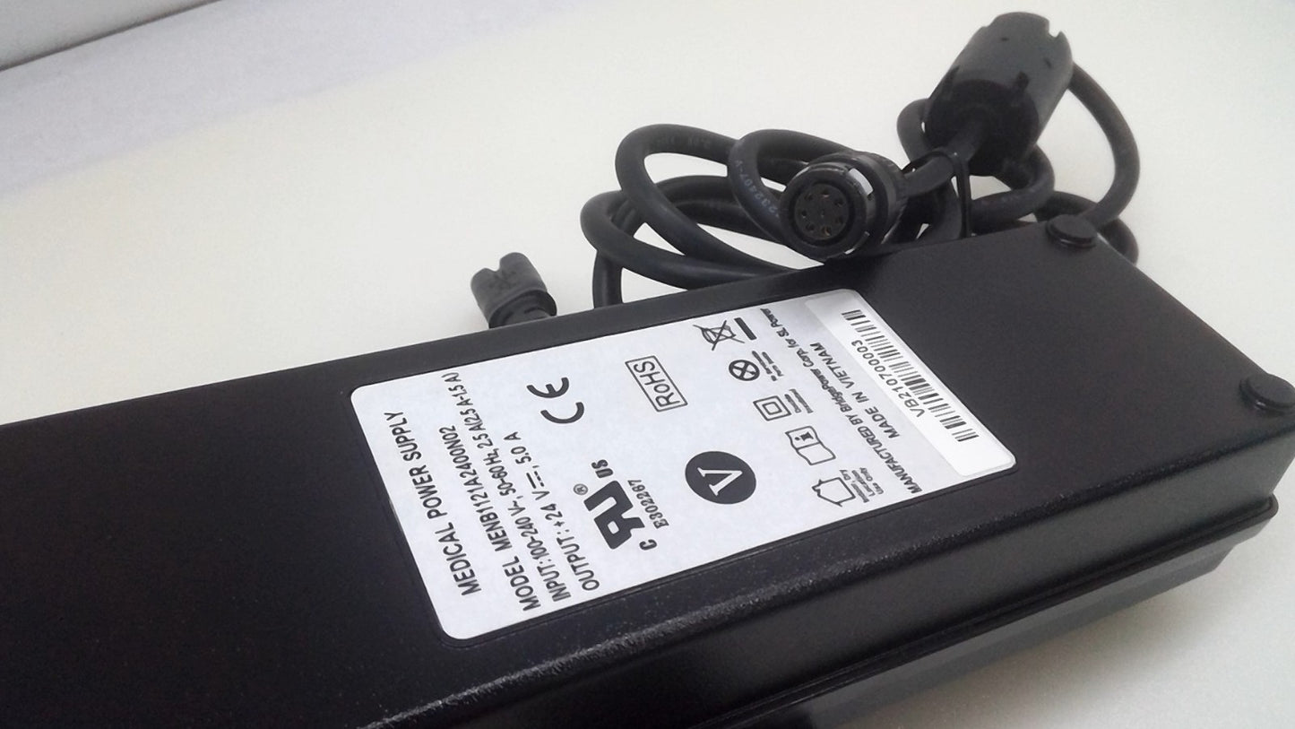 MEDICAL Power Supply MENB1121A2400N02 8-hole 24V 5A  AC Adapter W/cord