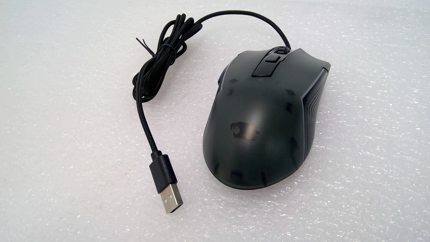 iBUYPOWER Chimera M7 RGB USB Corded Mouse Light Up Color Changing Gaming *Free