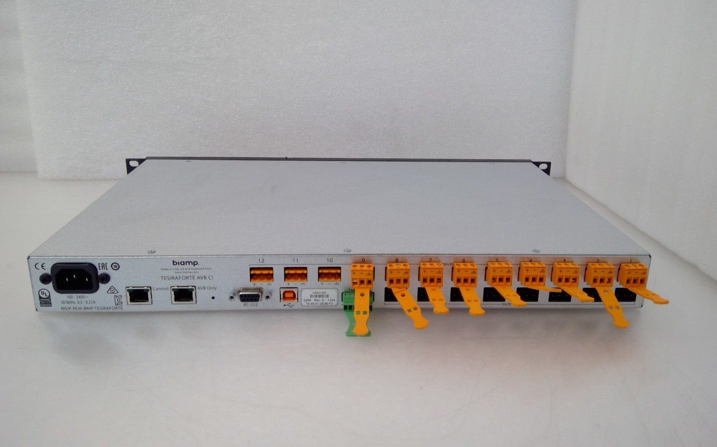 TESIRA BIAMP FORTE DAN VT AUDIO PROCESSOR MSIP-REM-BMP-TESIRAFORTE