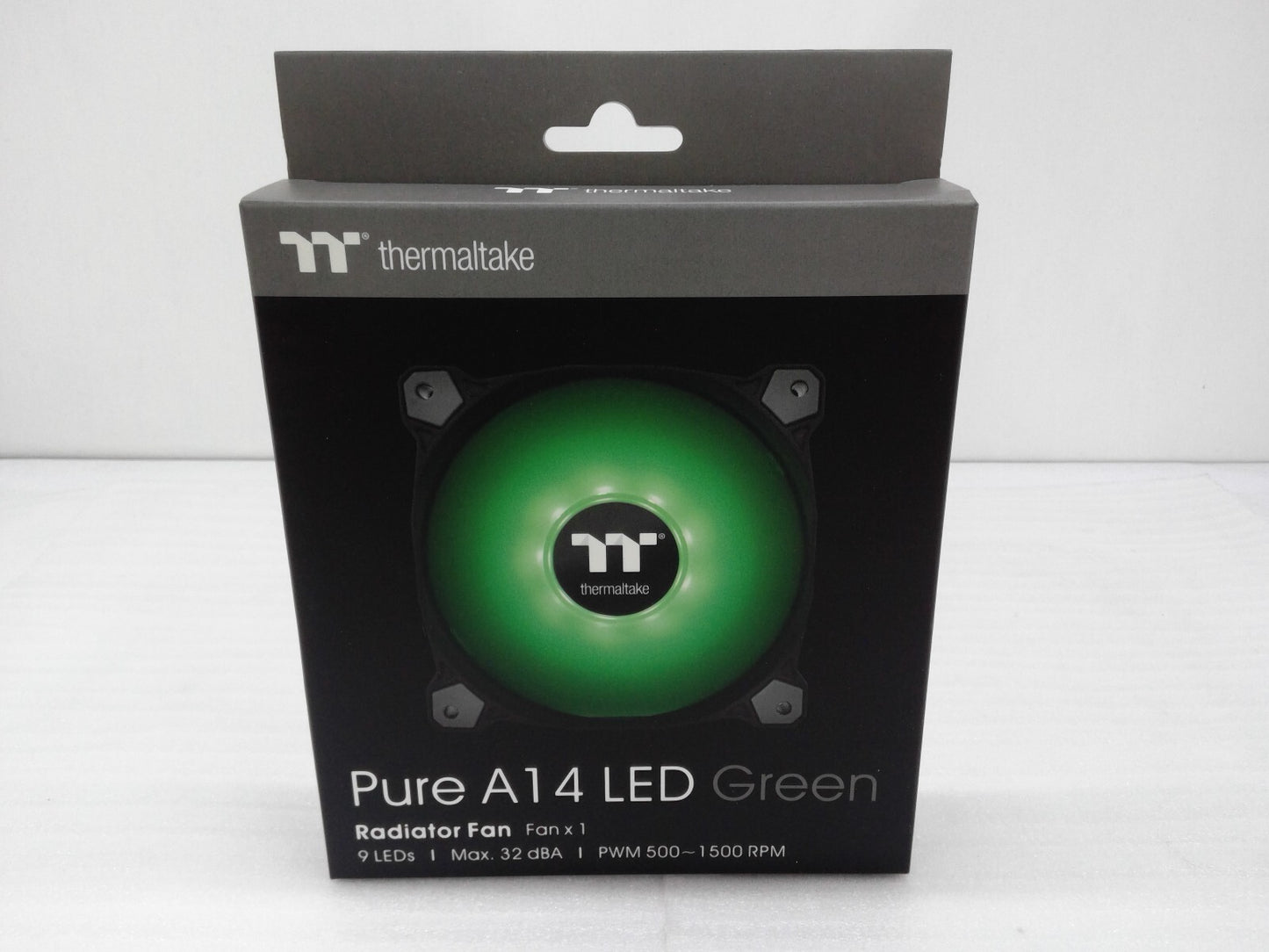New Thermaltake Pure A14 LED Green  Radiator Fan single CL-F110-PL14GR-B