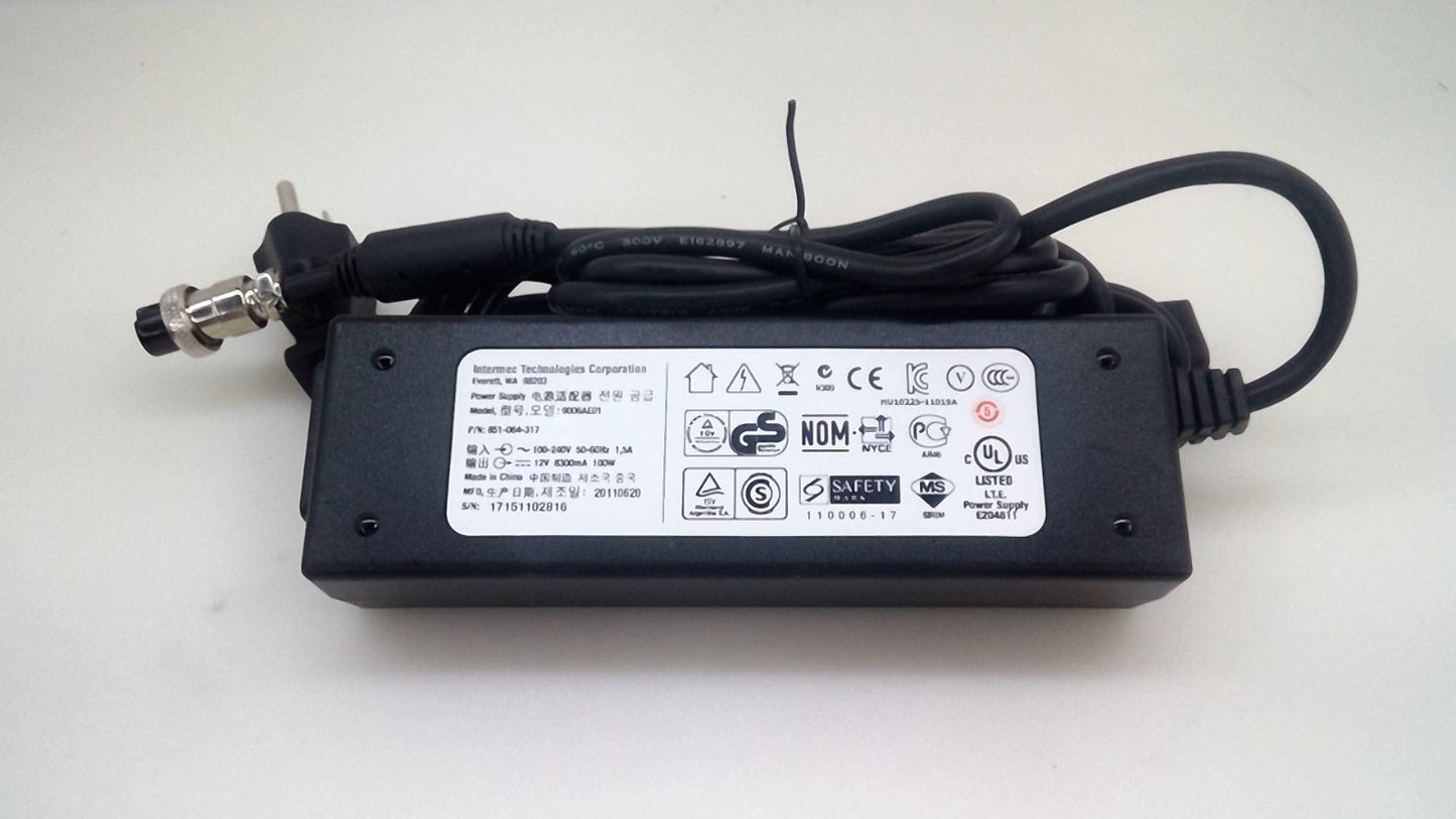 Intermec Technologies 9006AE01 Power Supply 4-Pin Holes  12V 8.3A 100W