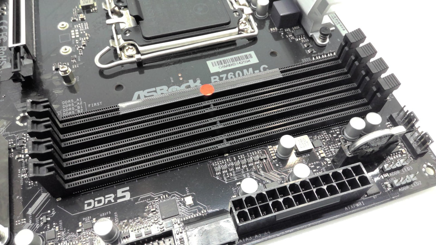 ASRock B760M-C Intel Socket LGA1700 DDR5 Micro ATX WI-FI Motherboard *READ*