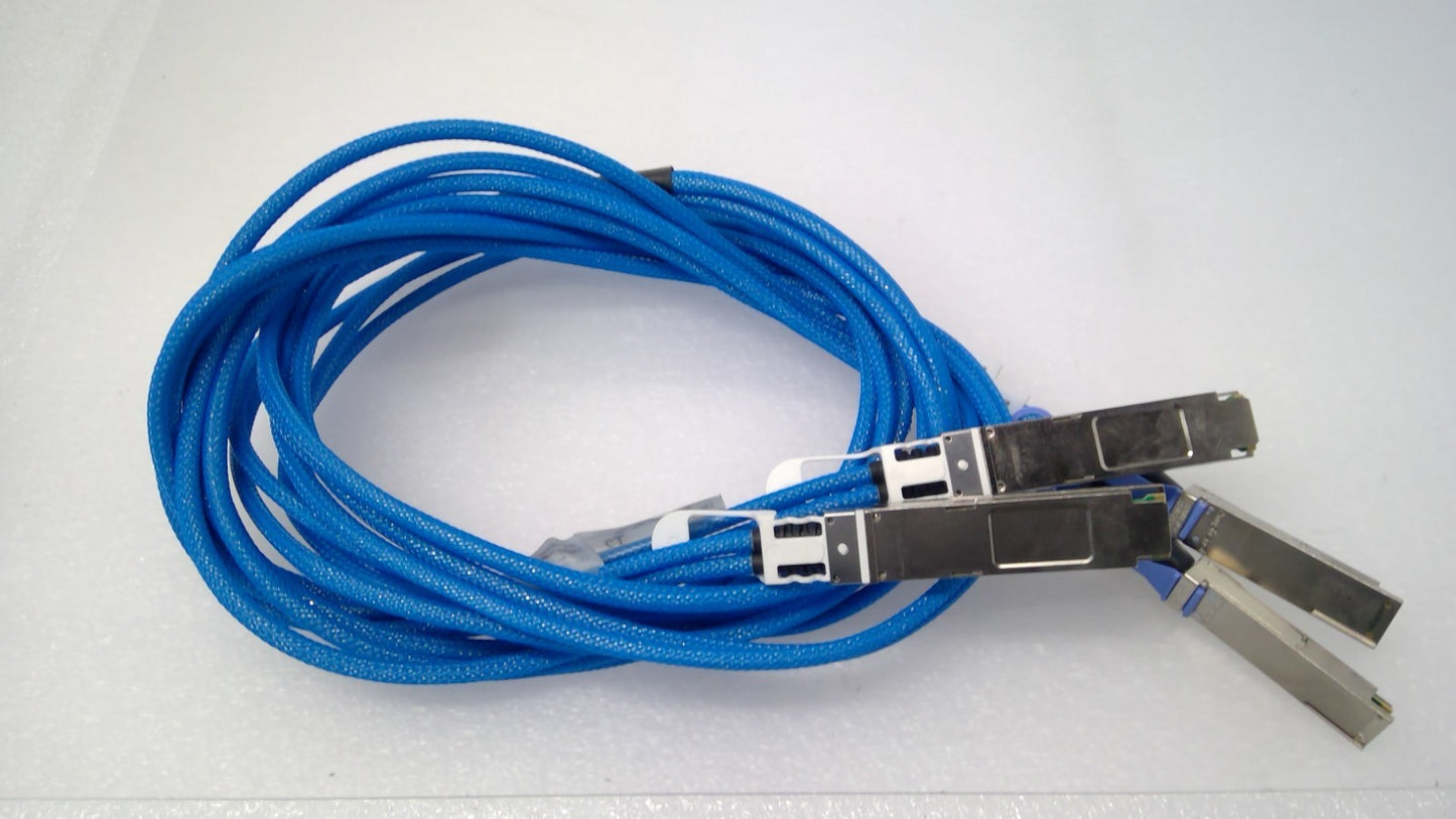 Amphenol 2X400G 2OSFP TO  2X400G QSFP112 DAC Breakout Cable 3M 28AWG NJJRBH-G603