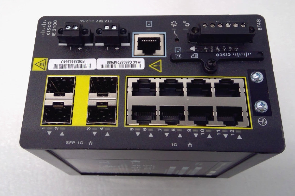 Cisco Catalyst IE-3100-8T4S-E Industrial Switch 8-Port GbE 4x SFP Rugged *Read*