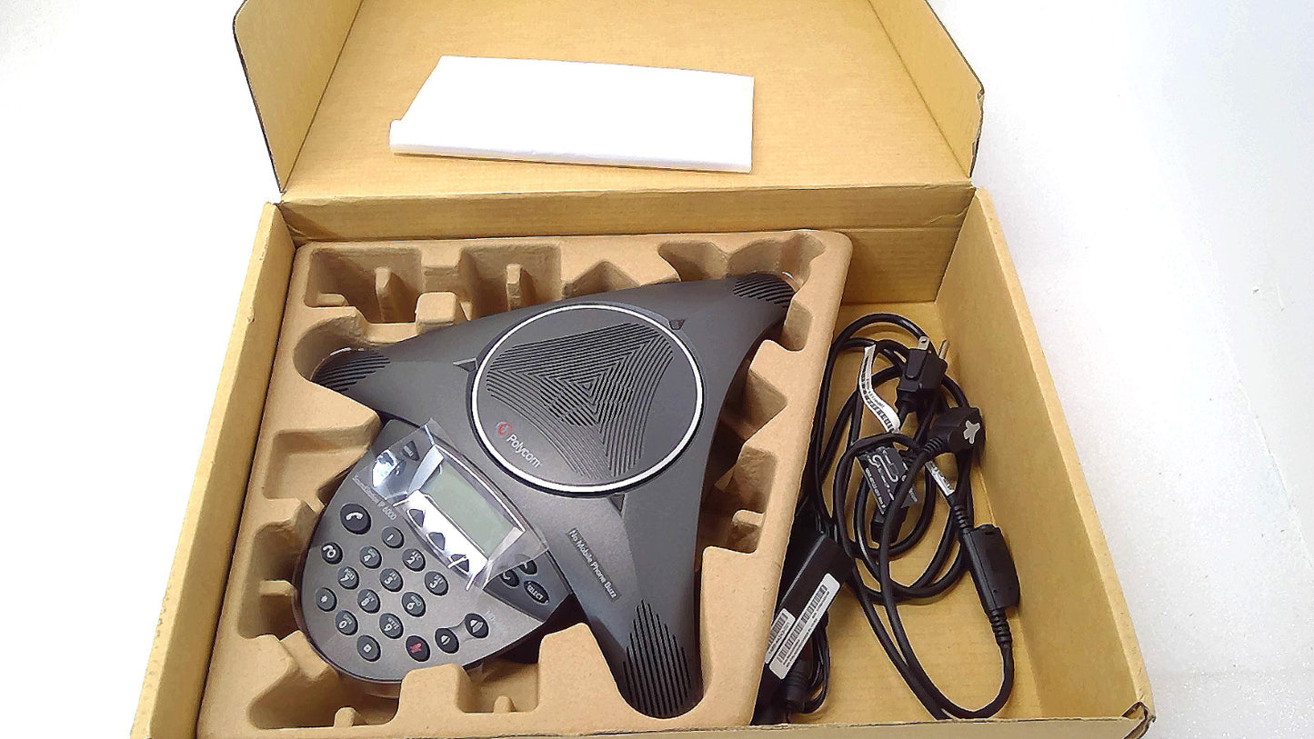 Open POLYCOM SoundStation IP 6000 PoE Business CONFERENCE PHONE 2200-15600-001