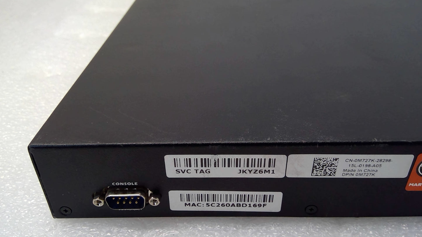 Dell PowerConnect 3548P 48-Port Ethernet 2xSFP PoE Network Switch W/POWER CORD