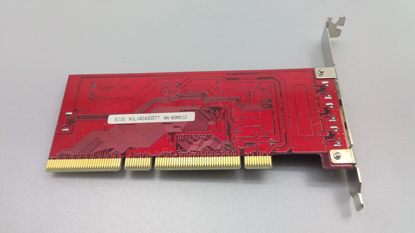 SIIG N1L42400077 TSB81BA3 F024-R2 3 PORTS FIREWIRE CONTROLLER CARD PCI-X