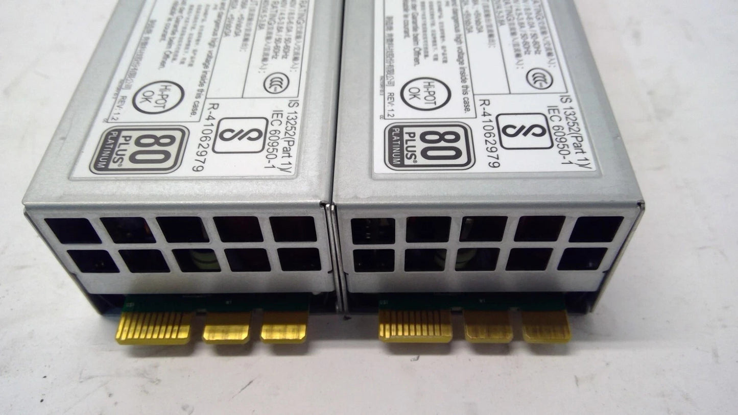 Lot of 2 Supermicro PWS-706P-1R 750W 80+ Platinum Switching Power Supply Unit