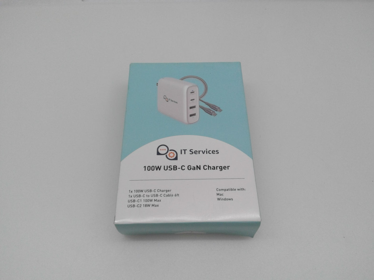 Amazon Basics /IT Services 100W 4 Port GaN PD Wall Charger with 100W USB-C To C