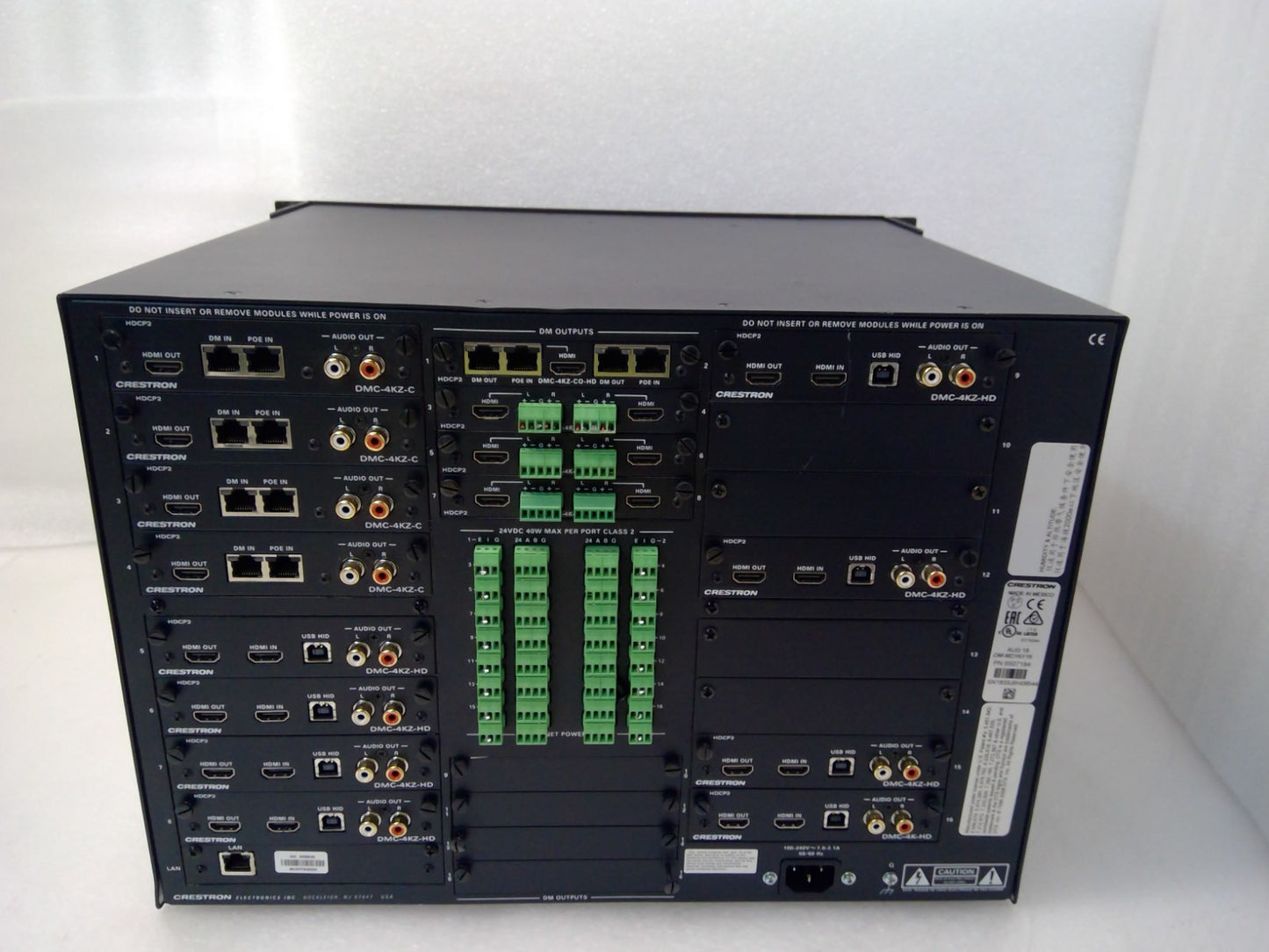 CRESTRON DM-MD16X16 DigitalMedia 16x16 HDMI Matrix Switcher