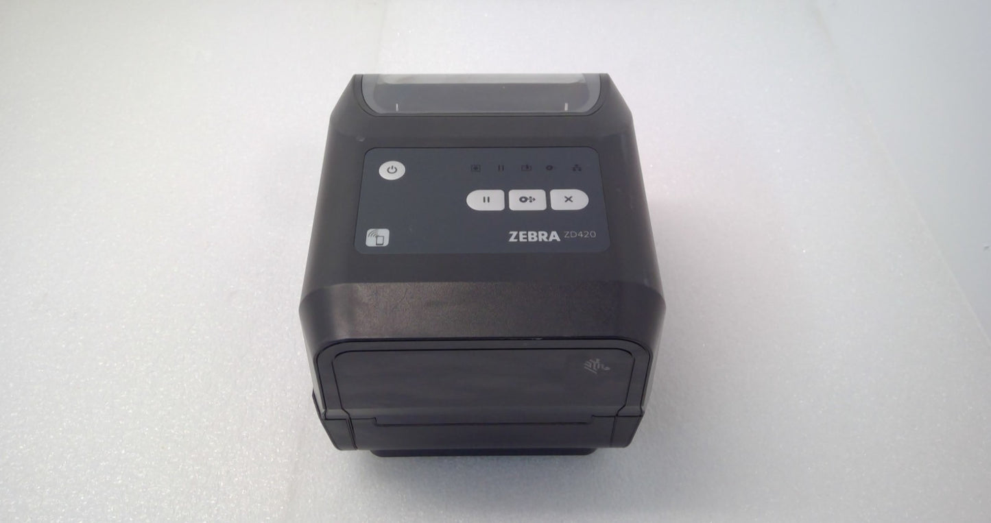 Zebra ZD420 Thermal Barcode Label Printer USB Network ZD42042-T01E00EZ *READ*