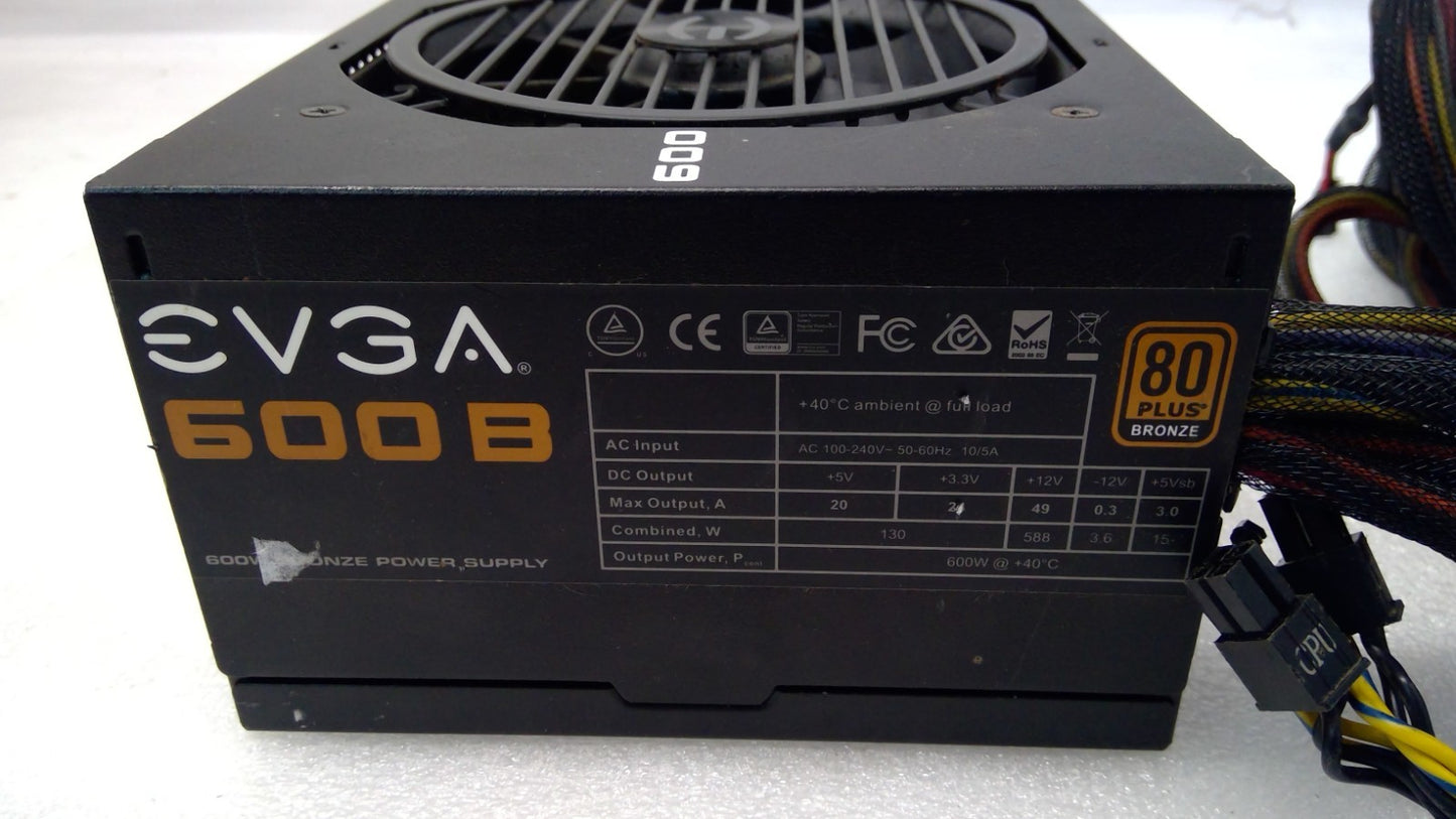 EVGA 600B 100-B1-0600 600W 20+4-Pin ATX Desktop Power Supply