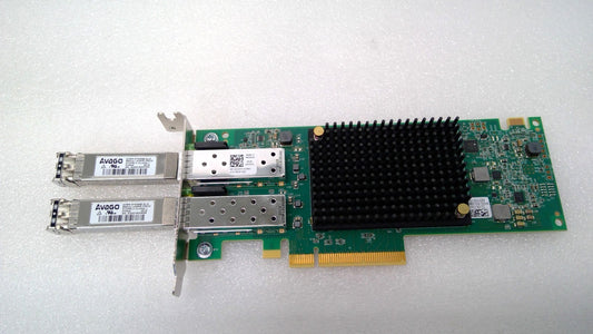 DELL EMULEX LPE35002 04VDY3 32GB 2Port SW Optical Fibre Channel HBA w/2 32Gb SFP