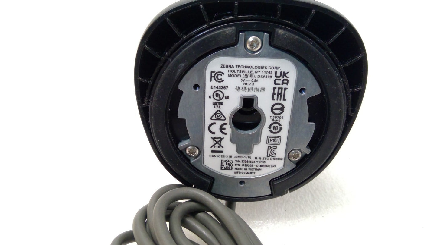 Zebra DS9308 Barcode Scanner w/DL Parsing - Black (DS9308-DL00004ZZNA)