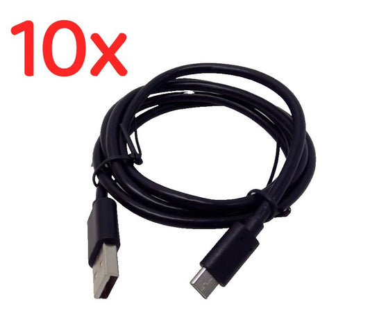 LOT OF 10 Zebra CBL-MPV-USB1-05 USB Cable 3.8ft (Type A 2.0 to Type C)