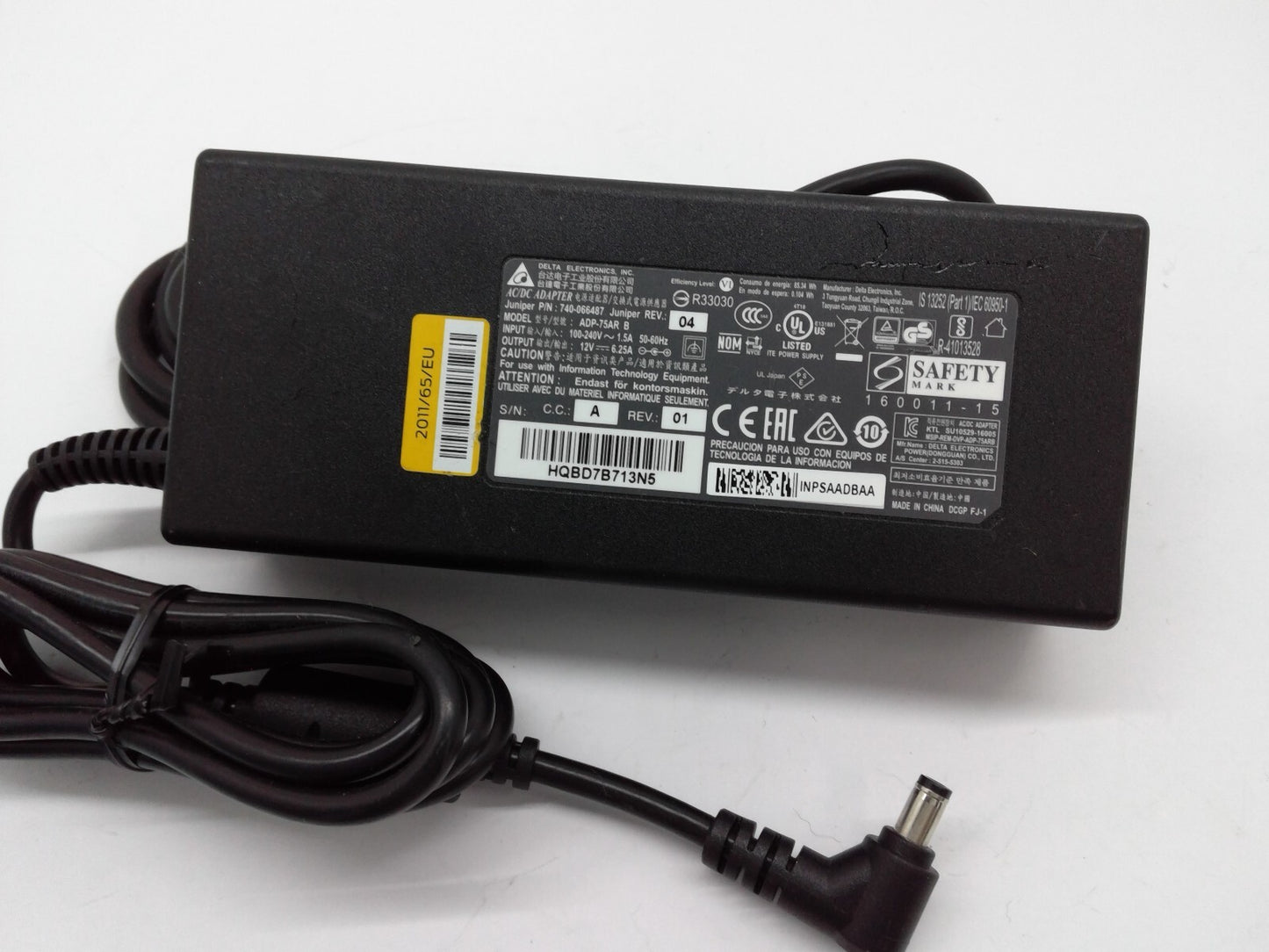 Genuine Delta ADP-75AR B AC Power Adapter 75W 12V 6.25A Laptop Charger 5.5X2.5mm