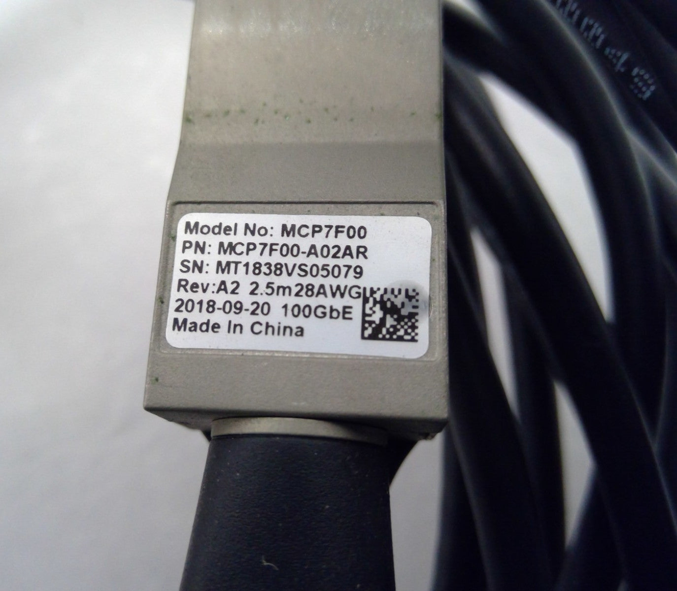 Mellanox 100G QSFP28 to 4x25G SFP28 2.5m DAC Cable MCP7F00-A02AR  *Read*