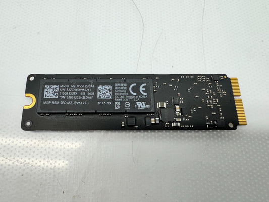 Apple 512GB SSD for Macbook model MZ-JPV512S/0A4 MZ-JP512T/0A6