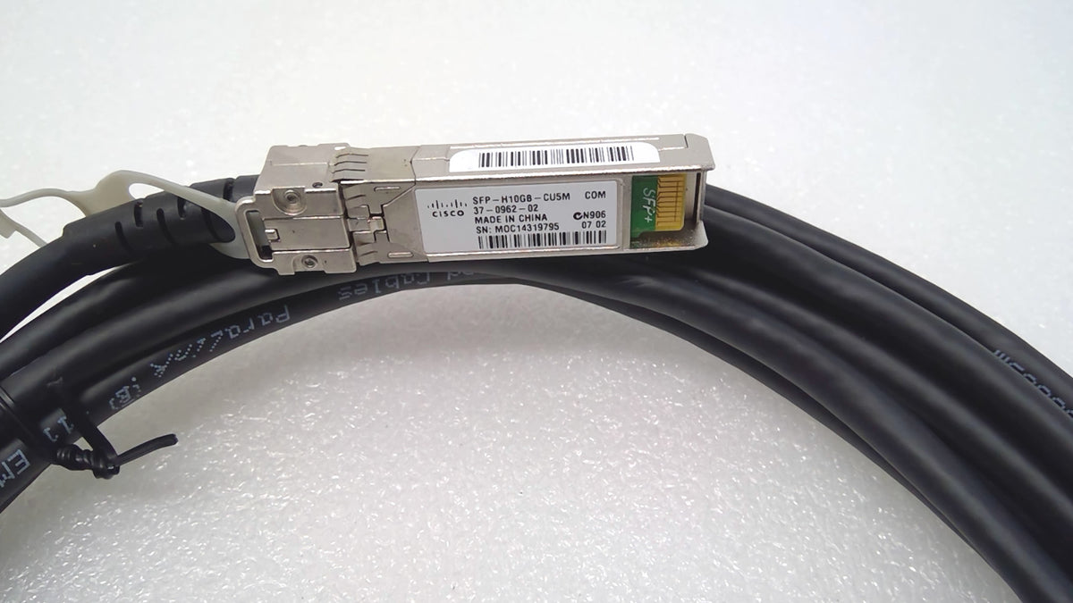 Genuine Cisco SFP-H10GB-CU5M 10GBASE-CU SFP+ DAC Copper Twinax Cable 5M 16.4ft
