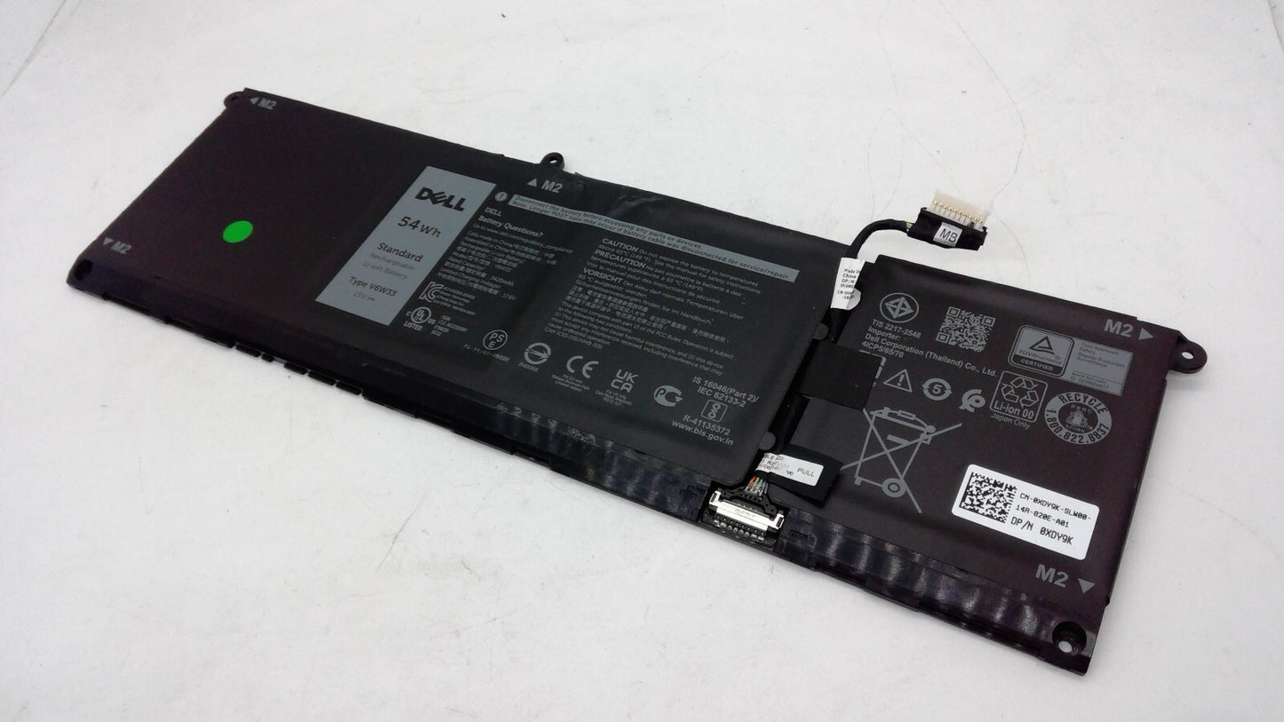 Dell Inspiron 7415 2-In-1 15V 3420MAH 54WH 4-Cell Battery XDY9K VKYJX V6W33