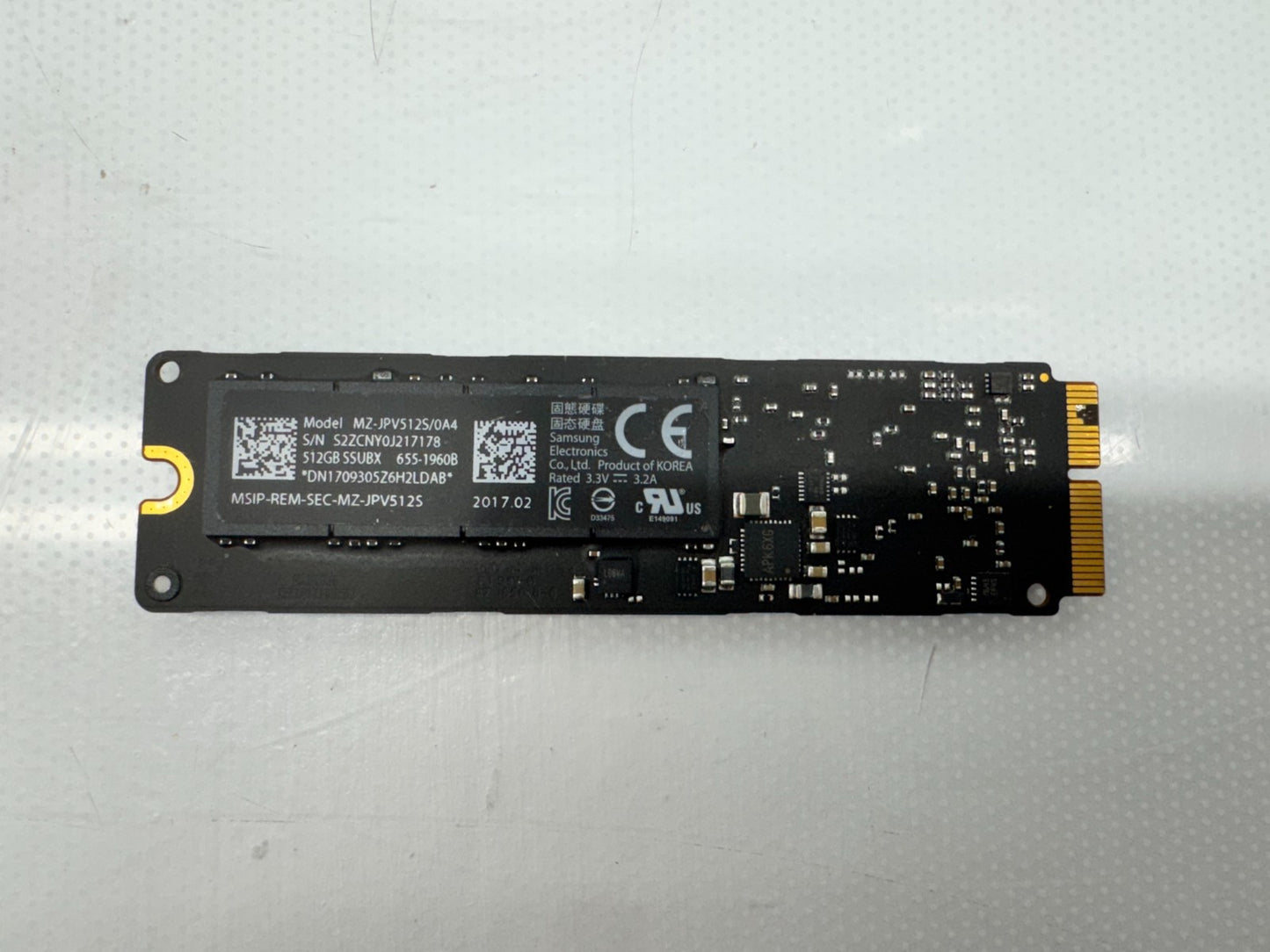 Apple 512GB SSD for Macbook model MZ-JPV512S/0A4 *READ*