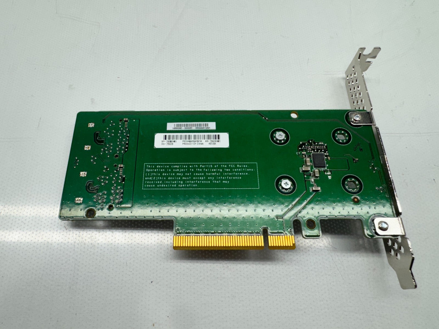 HPE 759505-001 SATA M.2 Dual Drive PCIe Riser Card 759238-001 (2x) 480GB