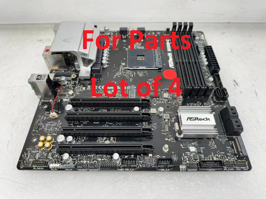 Lot of 4 *For Part* ASRock B550M-C AM4 Micro ATX No WI-FI Motherboard