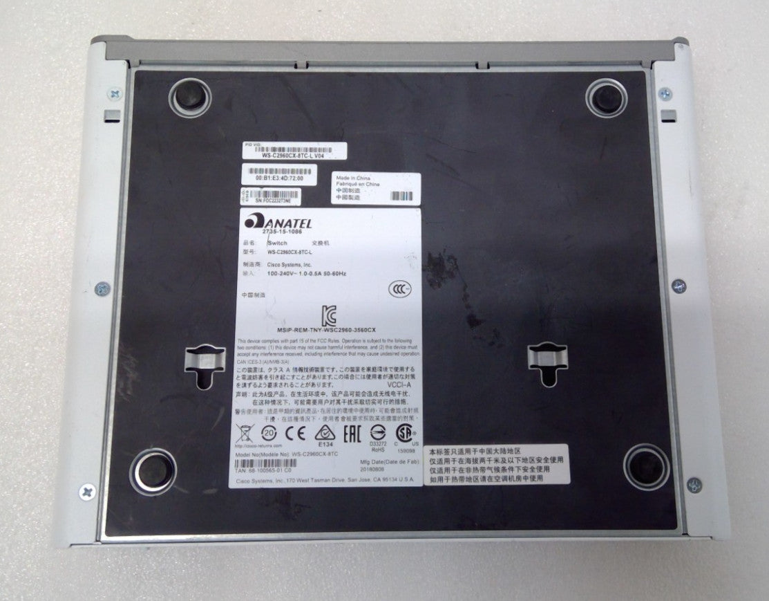 Cisco Catalyst 2960-CX Series Switches 8 PORT GIGABIT SWITCH WS-C2960CX-8TC-L