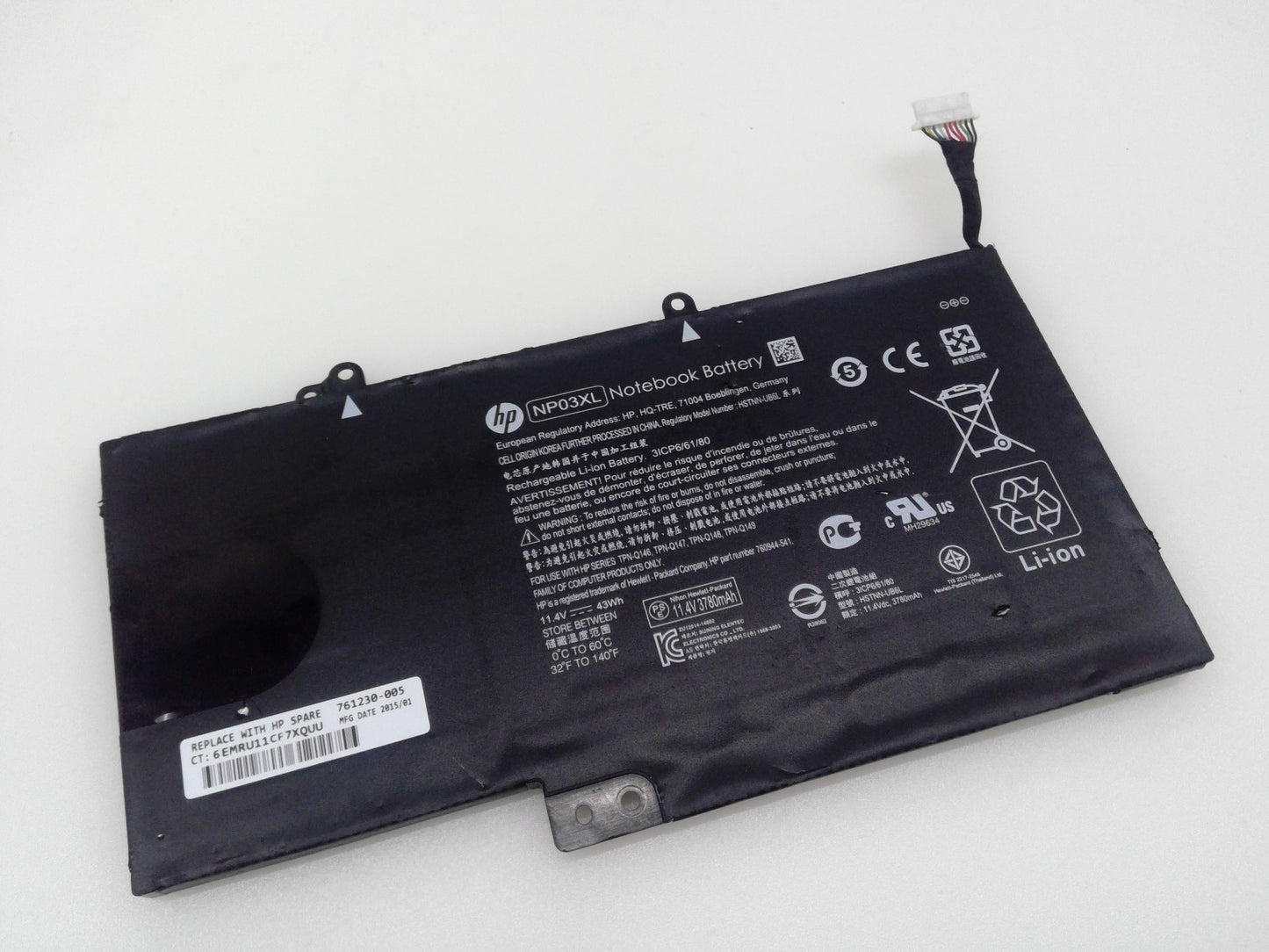 Genuine NP03XL Battery For Hp Envy X360 15-u011dx 010dx 15t-u100 X360 13-a010dx