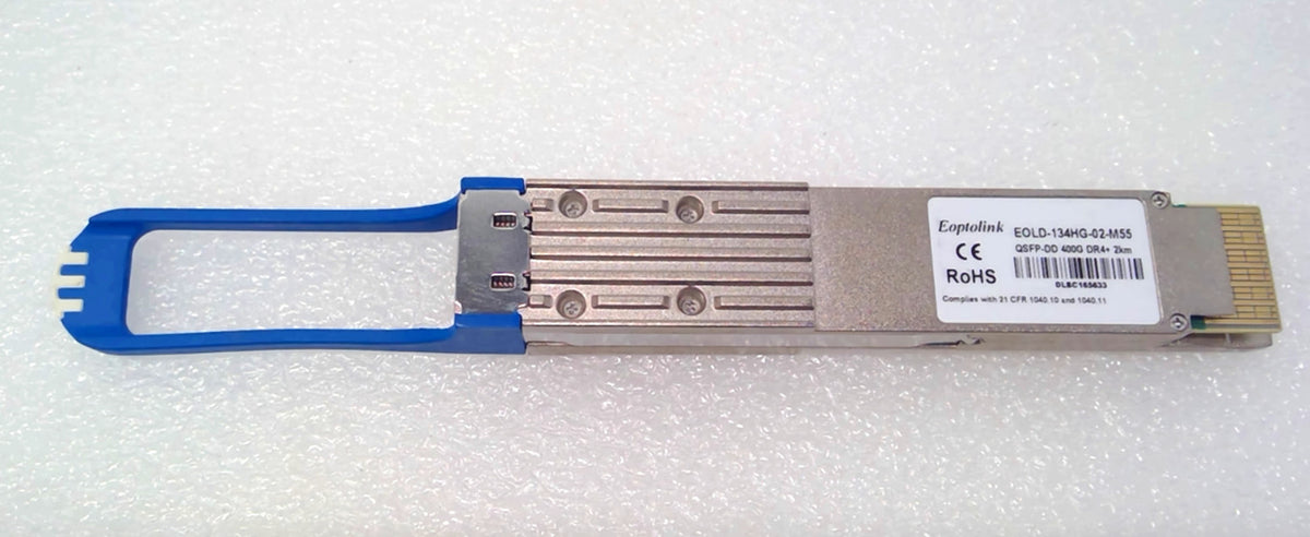 EOPTOLINK EOLD-134HG-02-M55 QSFP-DD MPO 400G DR4+ 2KM Transceiver Module.