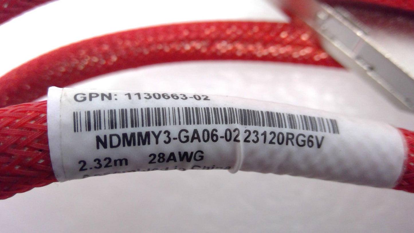 Amphenol 400G OSFP DAC Cable 2.32m 28AWG 1-to-1 NDMMY3-GA06-02 1130663-02