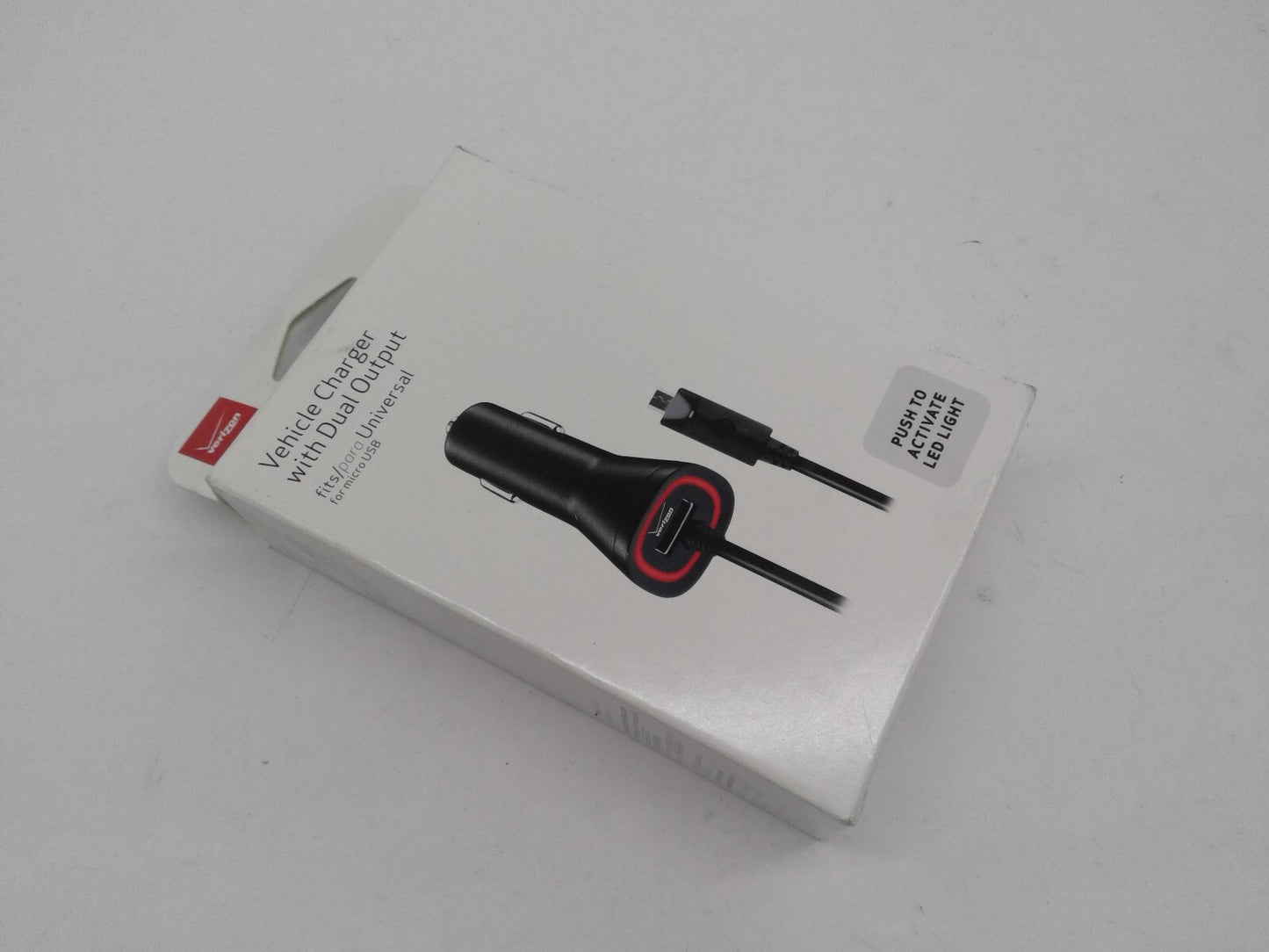 Vehicle Charger with Dual Output for Micro USB  and LED Light 31-1139-01-VW