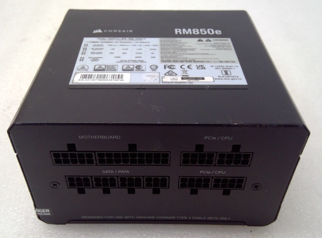 Corsair RM850e RPS0178 80 Plus Gold 850W Fully Modular Power Supply *No cable*