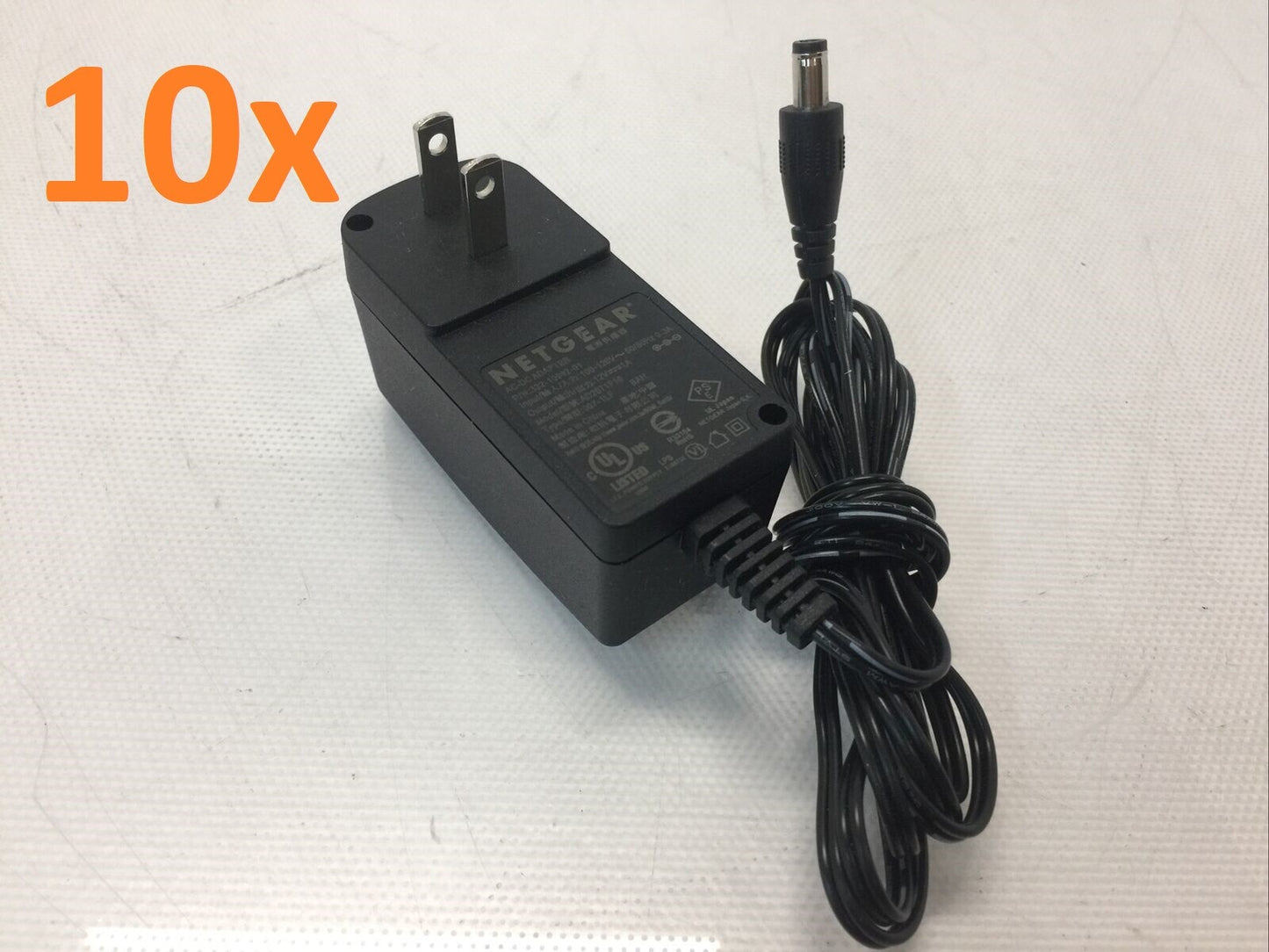 (10) NetGear 12V 1A  AC DC Adapter 332-10922-01 007-1LF AD2071F10 Power Supply