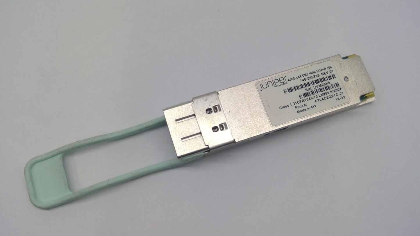 Juniper 40GE-LX4 OM3 100m SMF 2km 1310nm Transceiver Module 740-056705